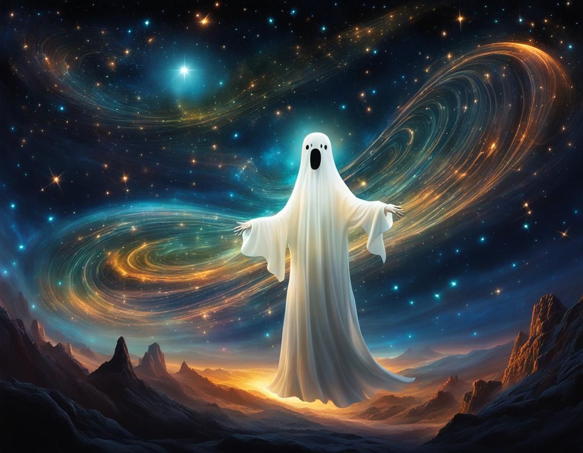 Dancing Ghost Made of Luminous Stars in Space
