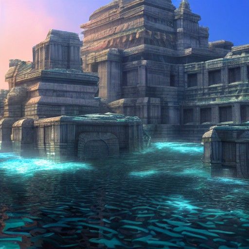 Atlantis Lost City: 3D Unreal Engine Render