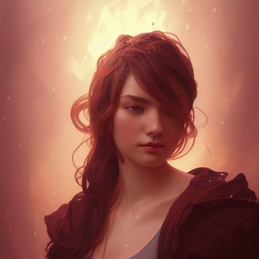 Expressive Portrait of Love in Hyperdetailed Style