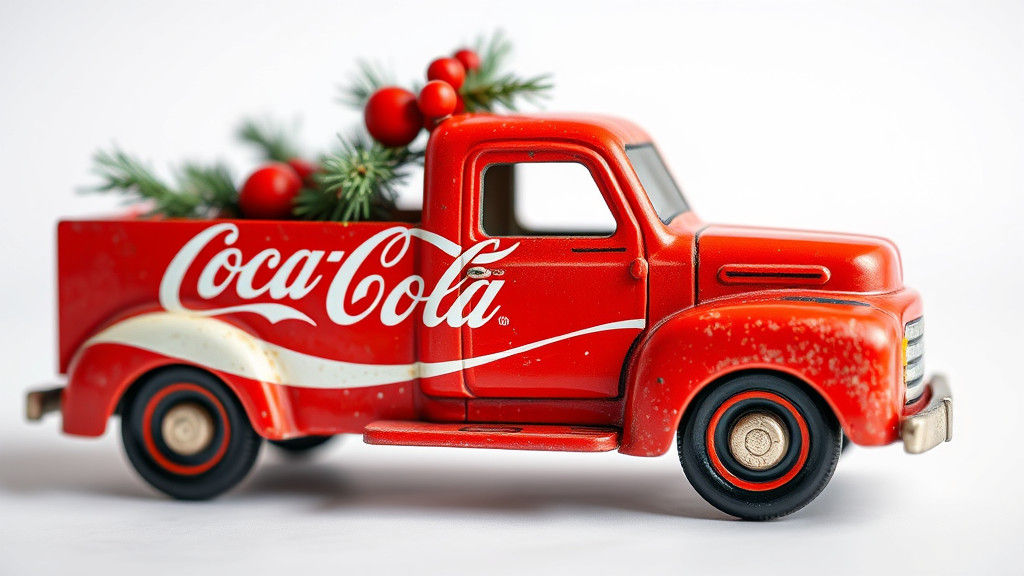 Coca-Cola Christmas Toy Truck, 1960s Style