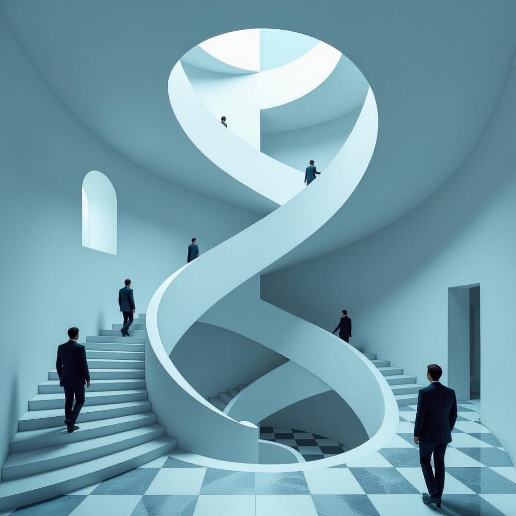 Impossible Staircase: An Escher-esque Optical Illusion