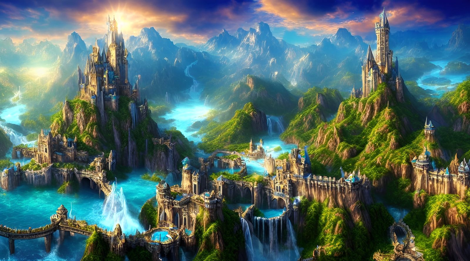 Fantasy Scapes Collection (see description) - Mediaval Fantasy Landscape (Rank 10th Top 5%)