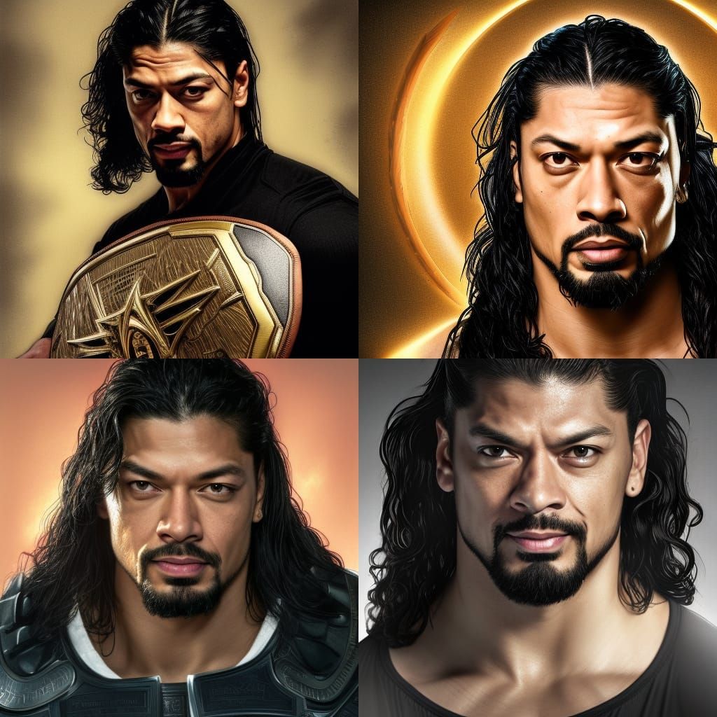 Roman Reigns: Wrestlemania Champion Portrait