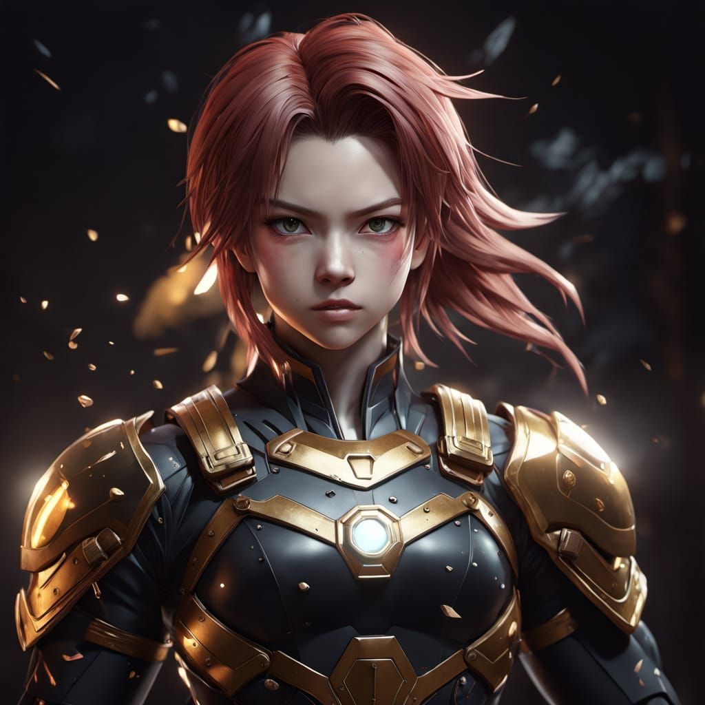 Epic Saiyan Warrior Woman in Stunning Dragon Ball Armor