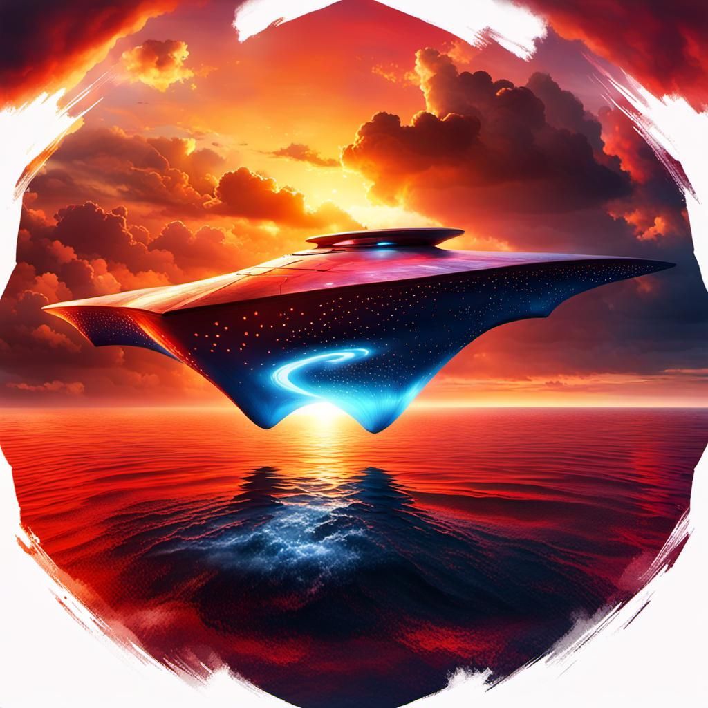 Floating stingray Ship