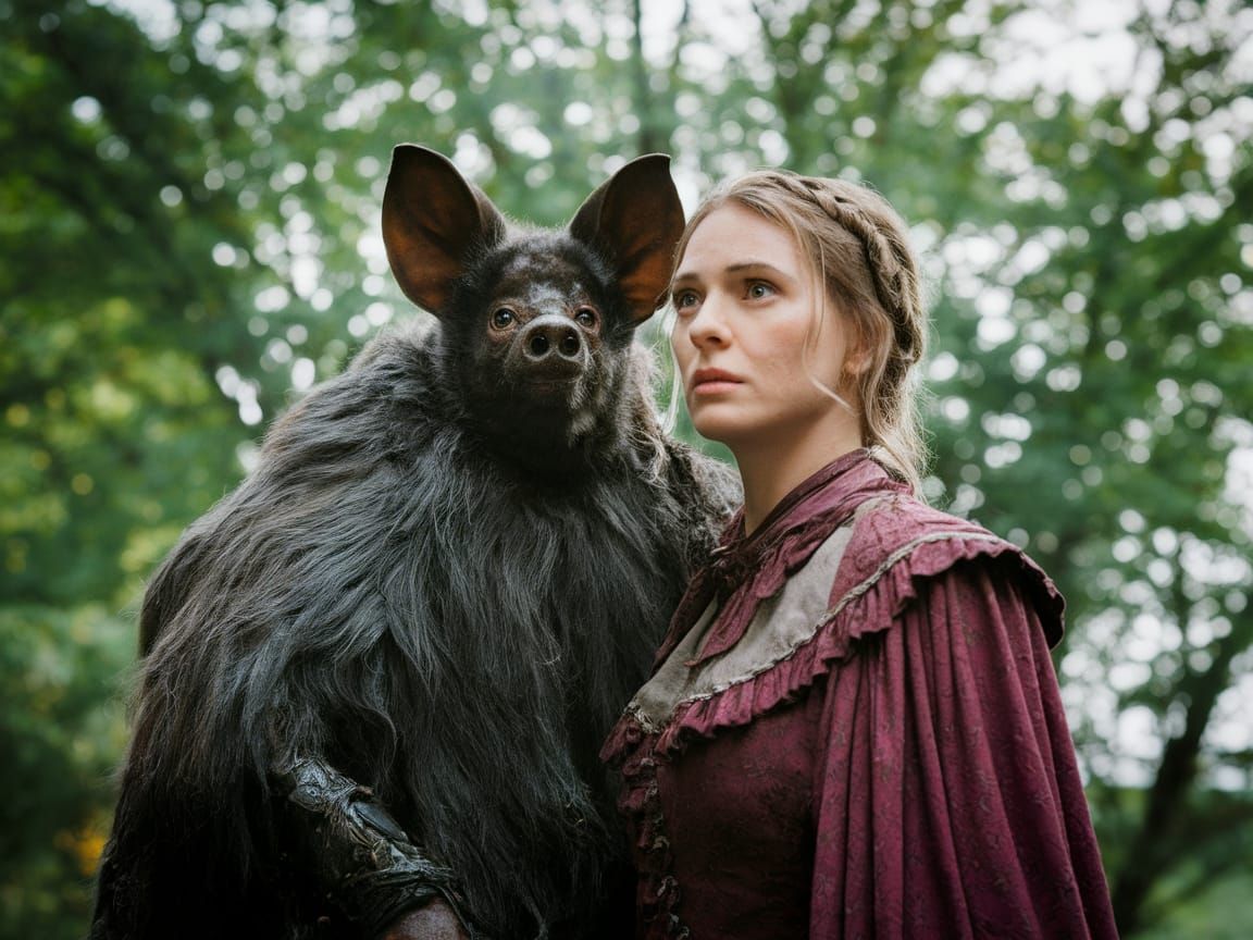 Dramatic Film Still: Woman with Bat