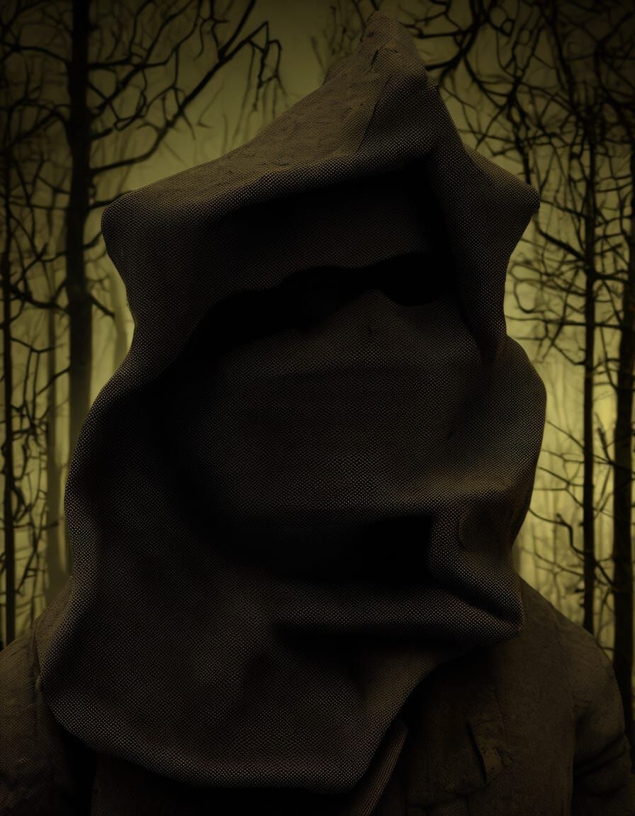 Menacing Figure in Abandoned Asylum