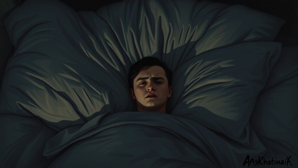 Insomnia: A Dark Surreal Nightmare in Bed