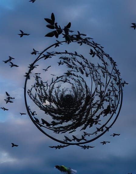 Yin Yang Earth and Time in Maximalist Style