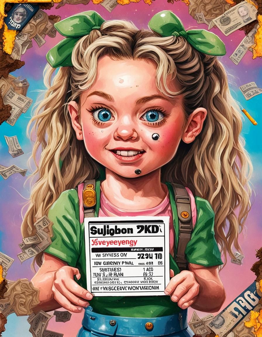 Sydney Sweeney as Garbage Pail Kids Card