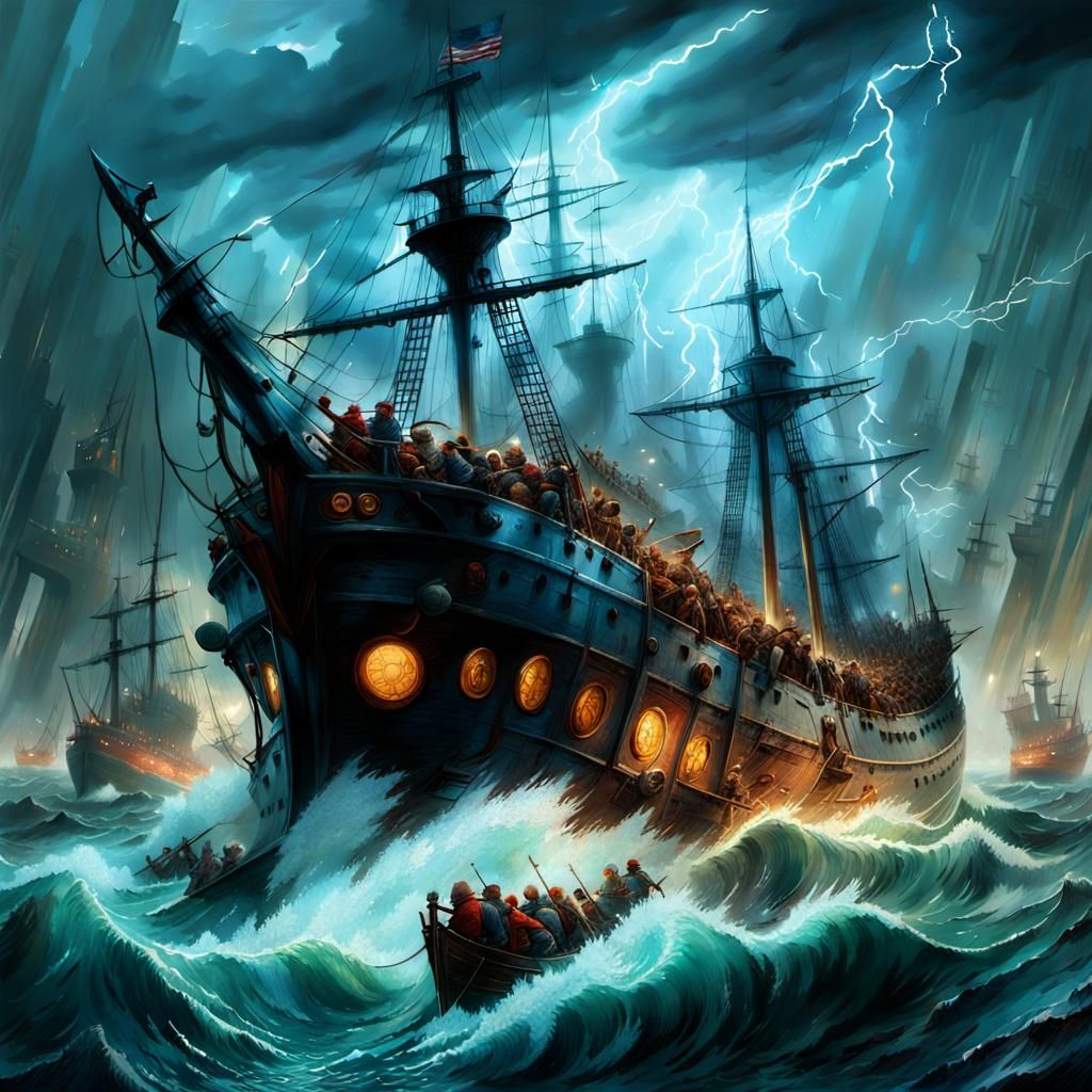 Doomsday Naval Battle: Nature's Fury Unleashed