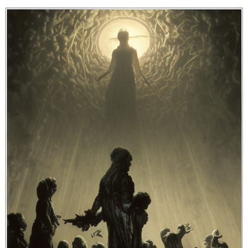 Horror Scene in Style of Gustave Doré