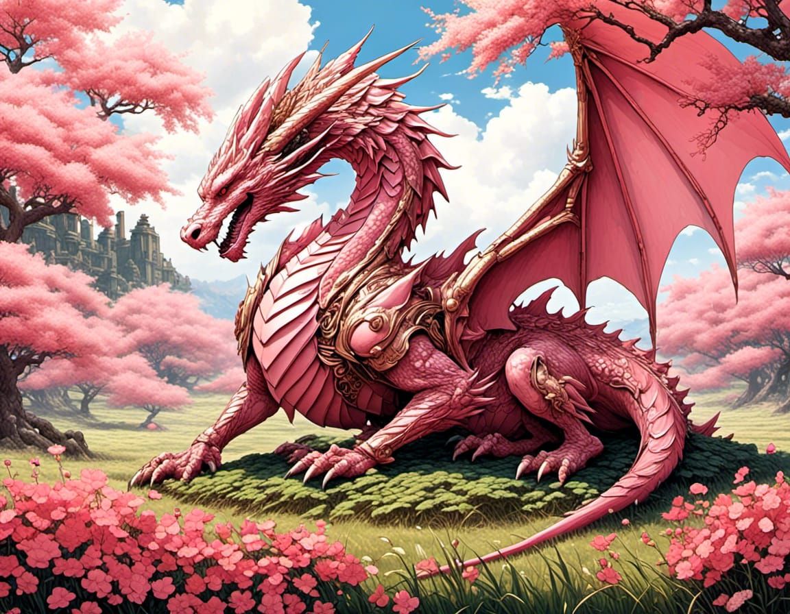 Cherry blossom dragon