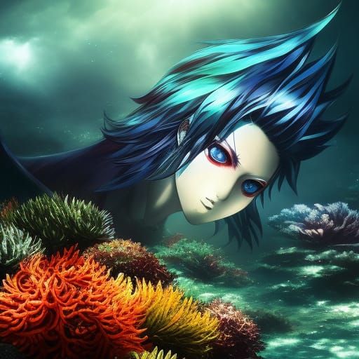 Tokyo Ghoul Merman in Detailed Matte Painting