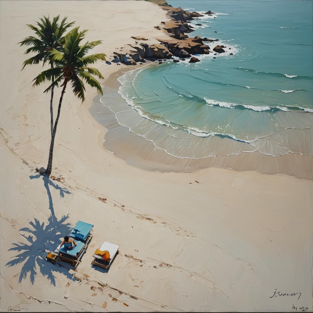Minimalist Holiday Oil Painting by James Gurney