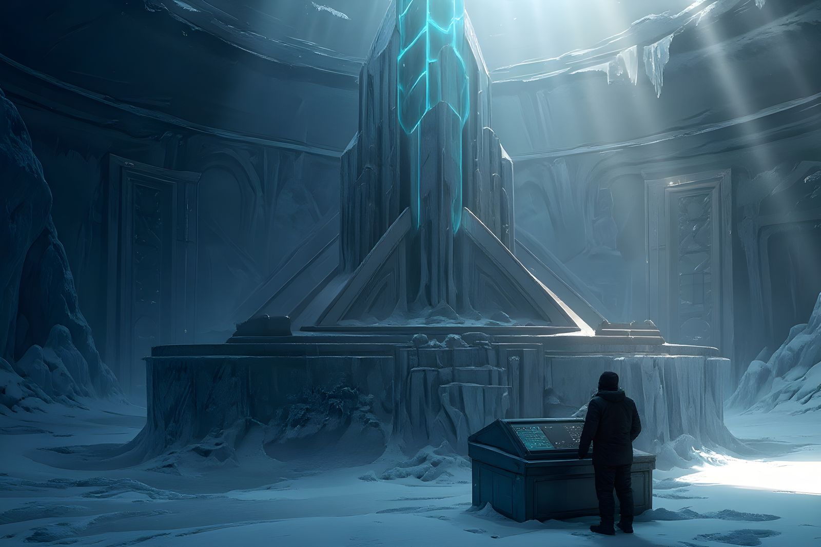 Greg repairs the machine that will save a dying world.