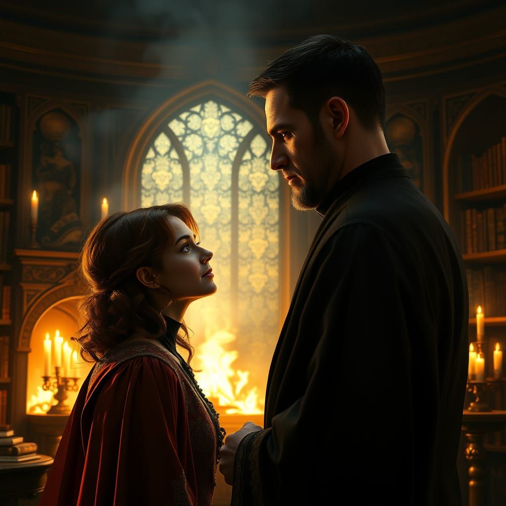 Ecclesiastical Encounter in a Whimsical Setting