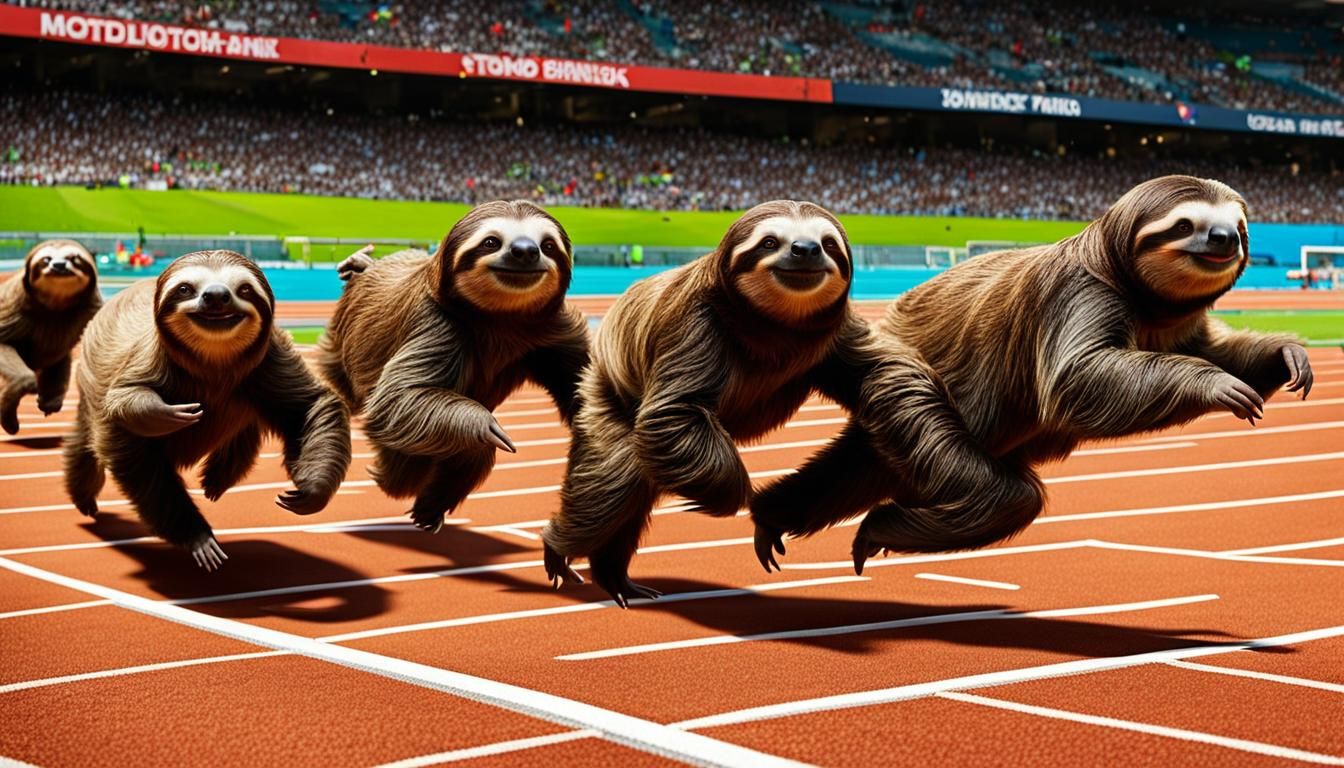 Sloths Compete in 100-Meter Dash