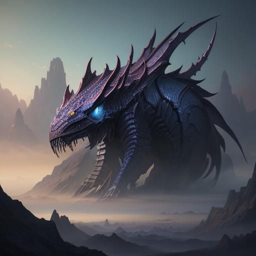 Fantastical Naked Boy: Detailed Matte Painting