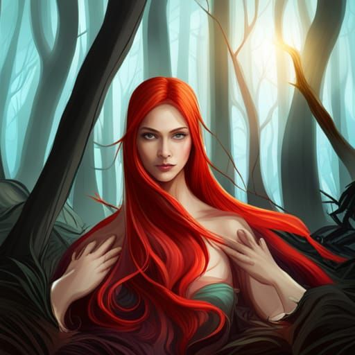 Enchanted Woodland: Little Red Riding Hood Portrait