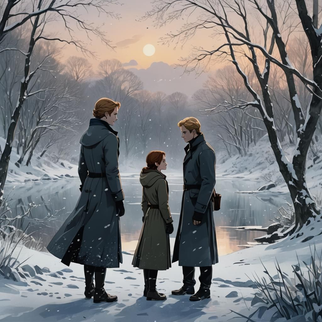 Renesmee, Carlisle and Edward Cullen