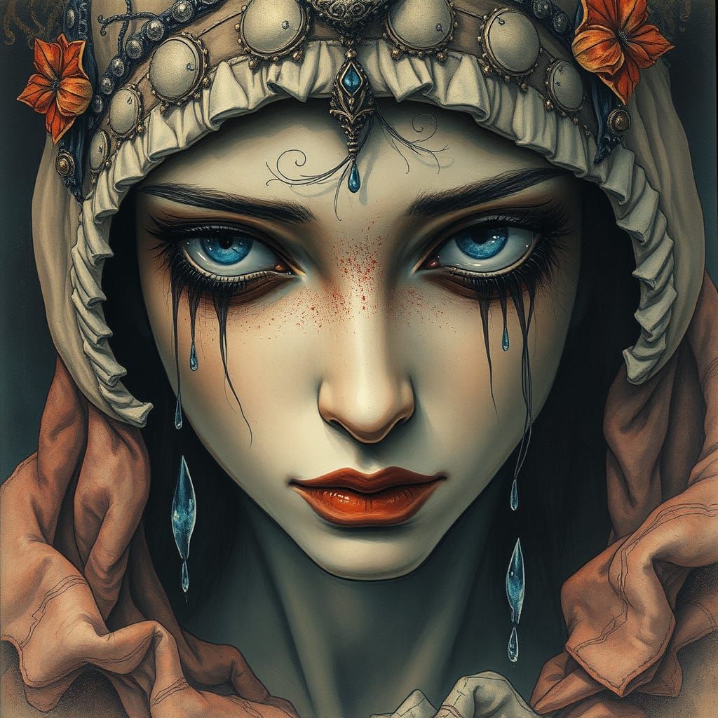 Retro-Futuristic Maximalist Fantasy Romance Cover Art