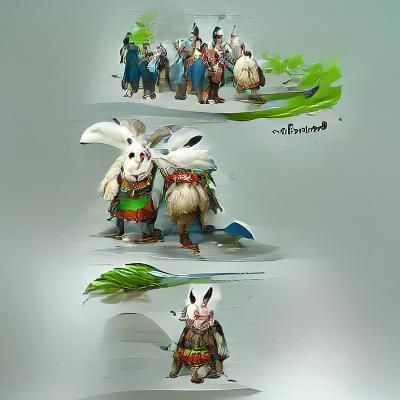 Rabbitfolk Character Concept Art: Fantasy Race