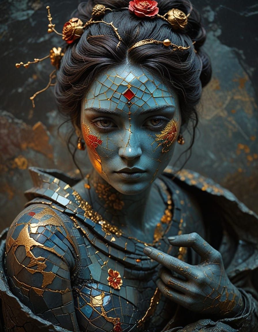 Vibrant Ocean Sunset Landscape in Thick Textured Impasto