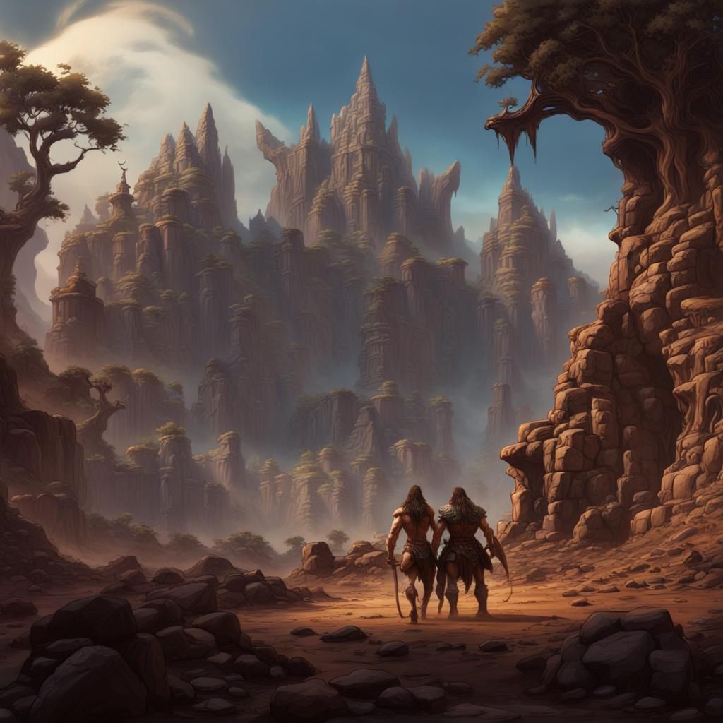 Conan the Barbarian in Frazetta Style