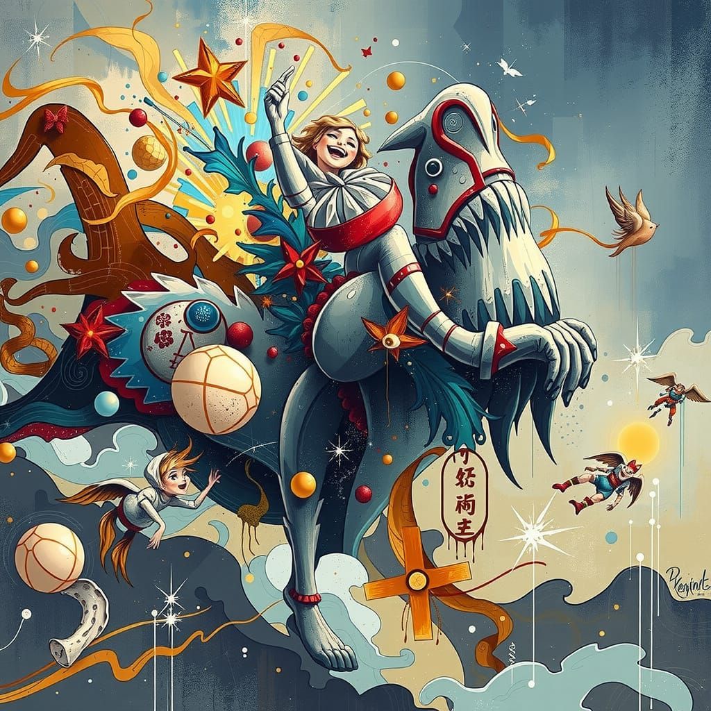 "La felicidad y la alegría,"