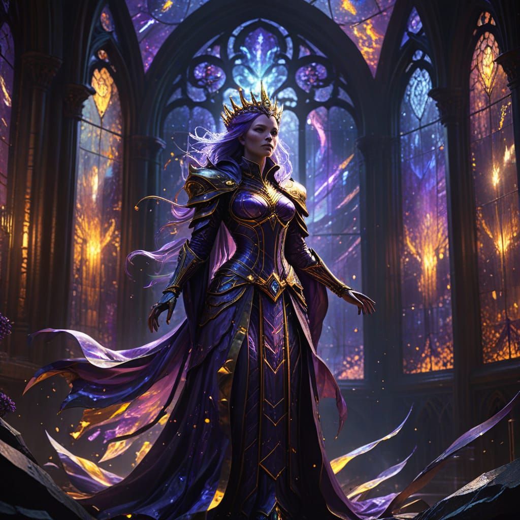 Ethereal Queen Commands Spectral Army in Obsidian Cathedral