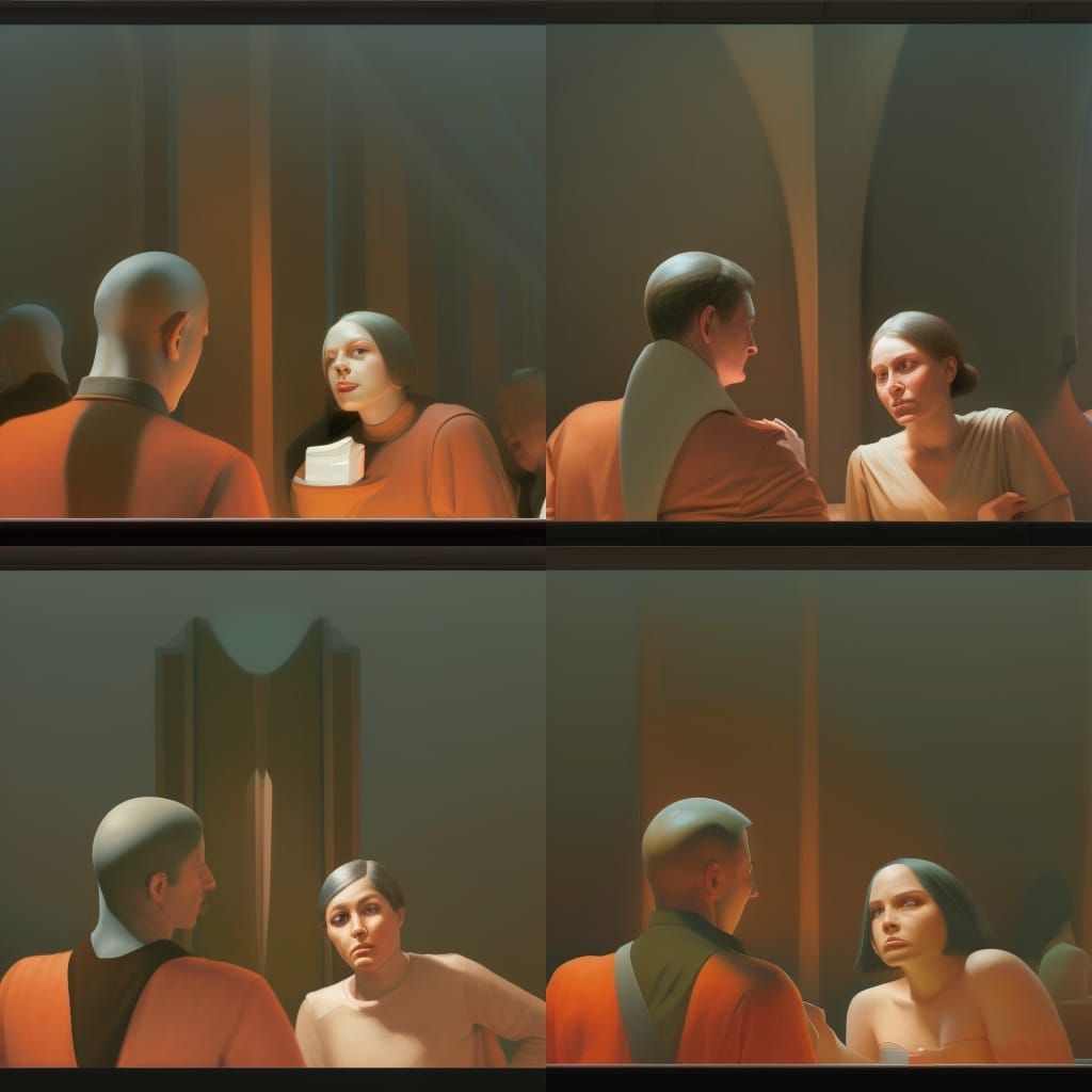 Dark Fantasy Conversation: Hyperdetailed Concept Art