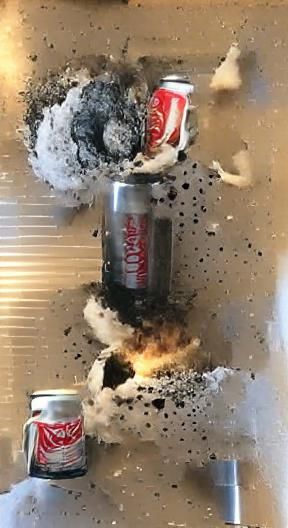 Diet Coke Can Explosion