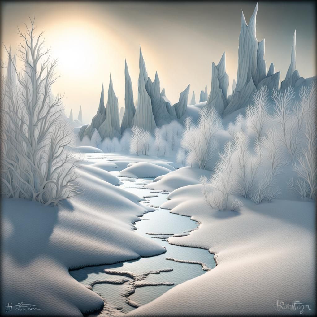 Icy Wasteland: A Frostbitten Landscape
