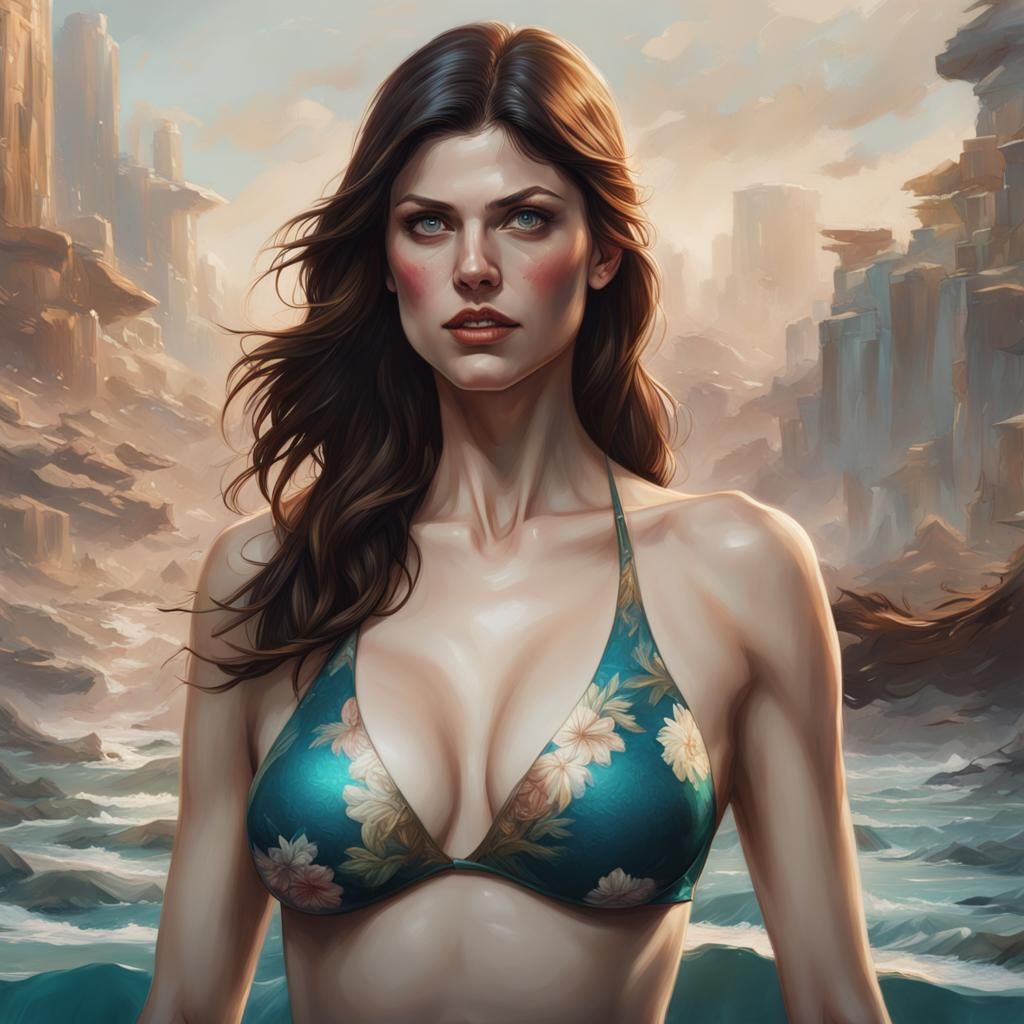 Detailed Portrait in Splash Art Style