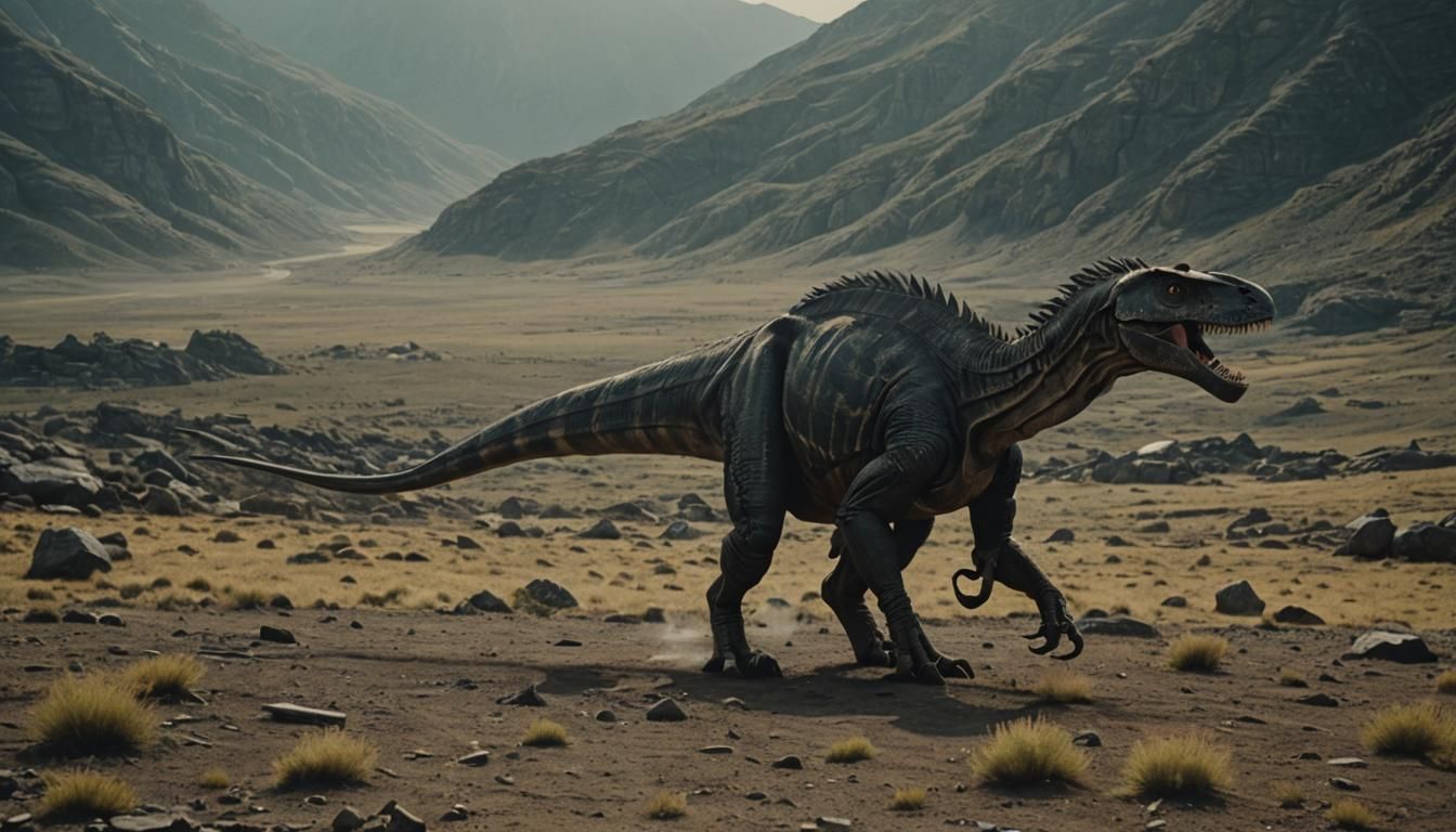 Dramatic Cinematic Film Still with Atmospheric Lighting