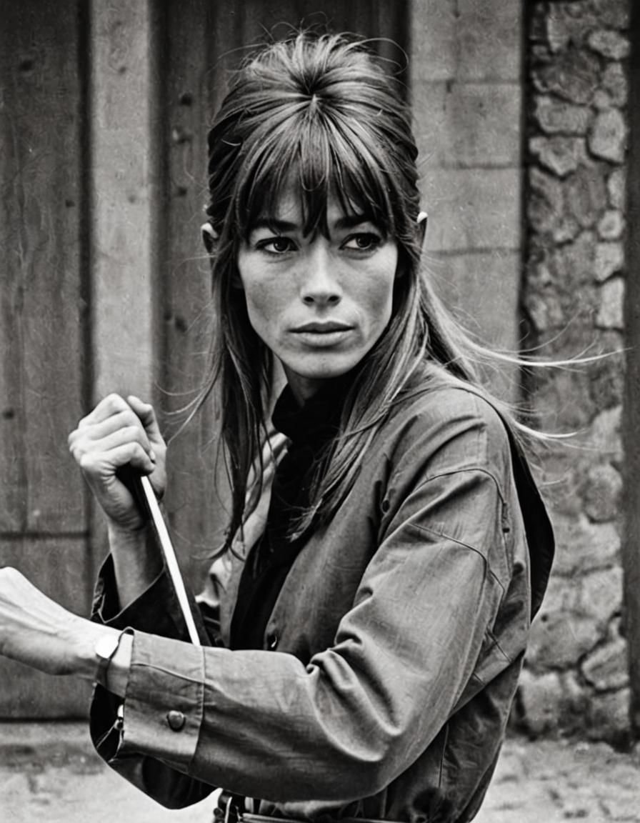 Françoise Hardy as a Ninja Warrior