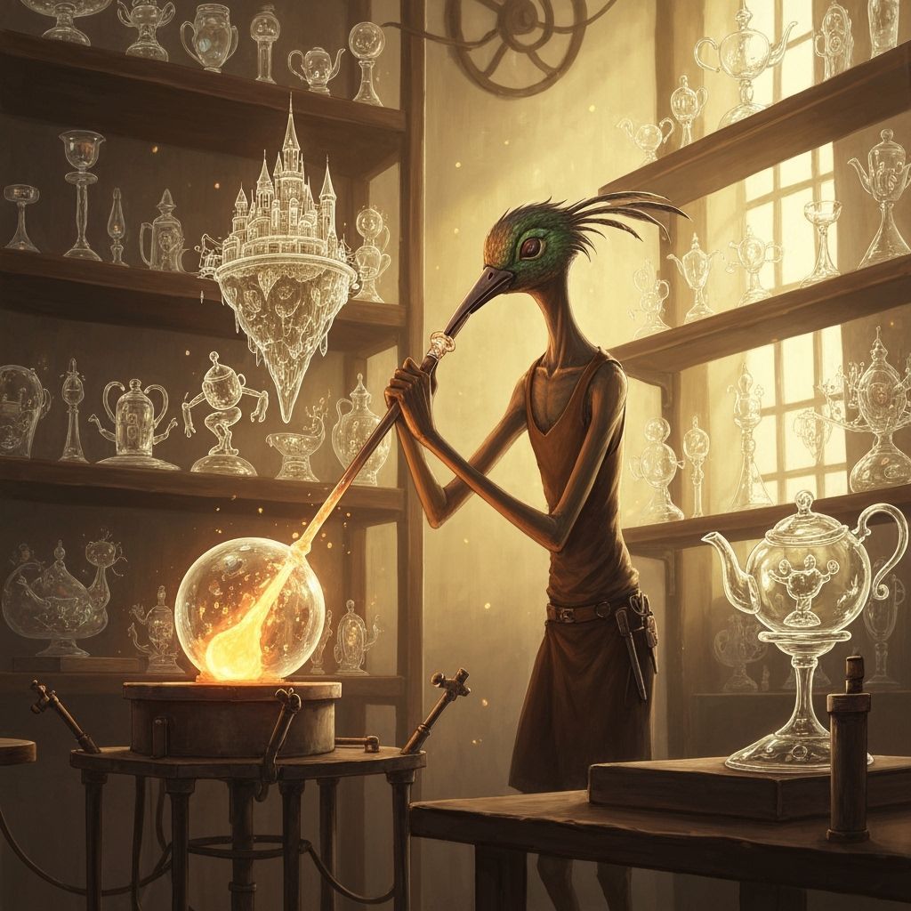 Steampunk Artisan Crafts Glass Dream Sculptures