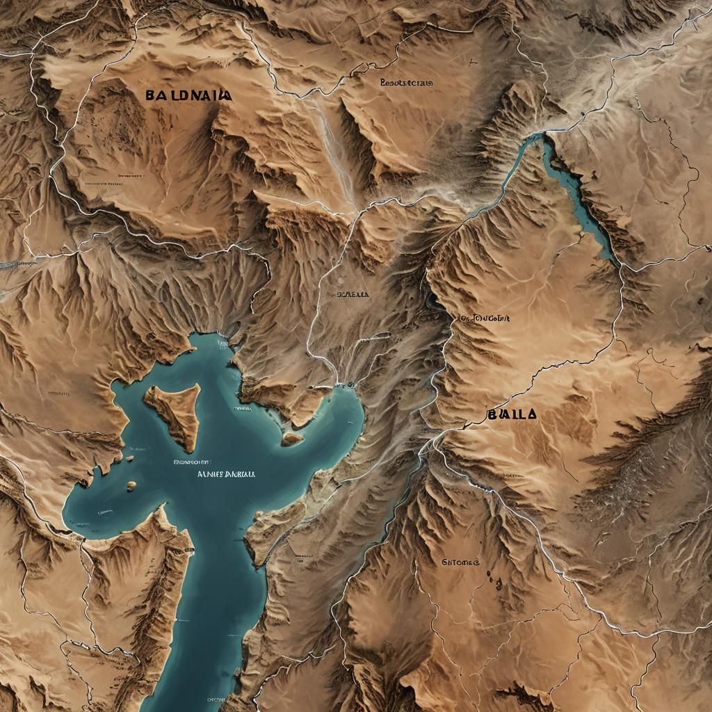 Detailed Map of Fictional Country Balourdistan