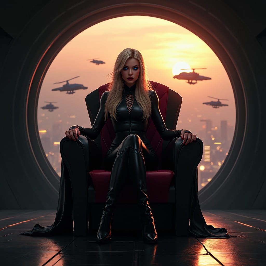 Dark Sci-Fi Ruler Reigns Over Futuristic City