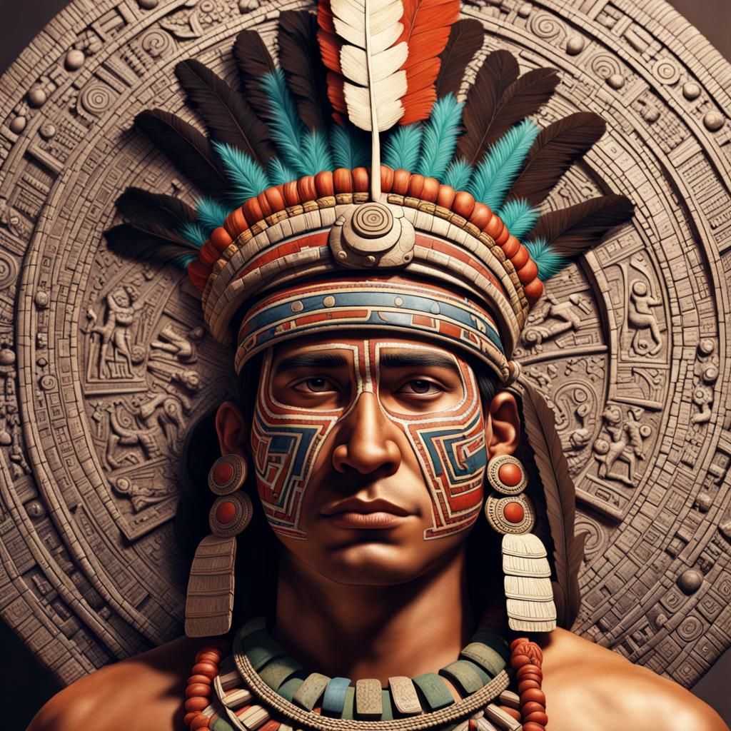 Aztec Senator in Classical Era: Detailed Image