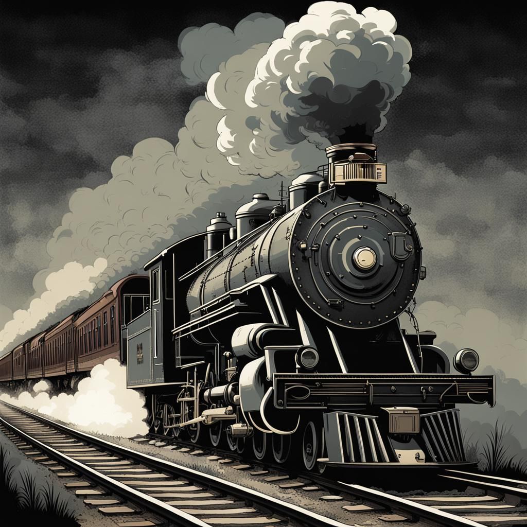 Sinister Crazy Train Hurtling to Destruction