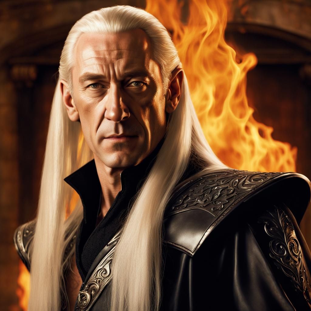 Lucius Malfoy Inspired Fantasy Art in 8K