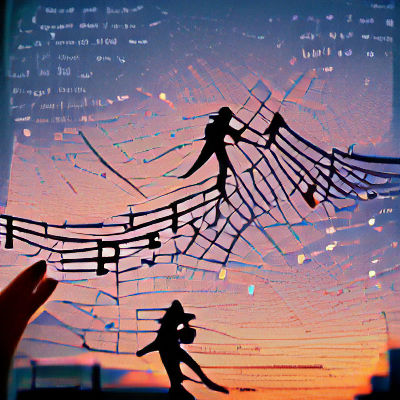 Dancing Papercut Figures: Delicate Monochromatic Art