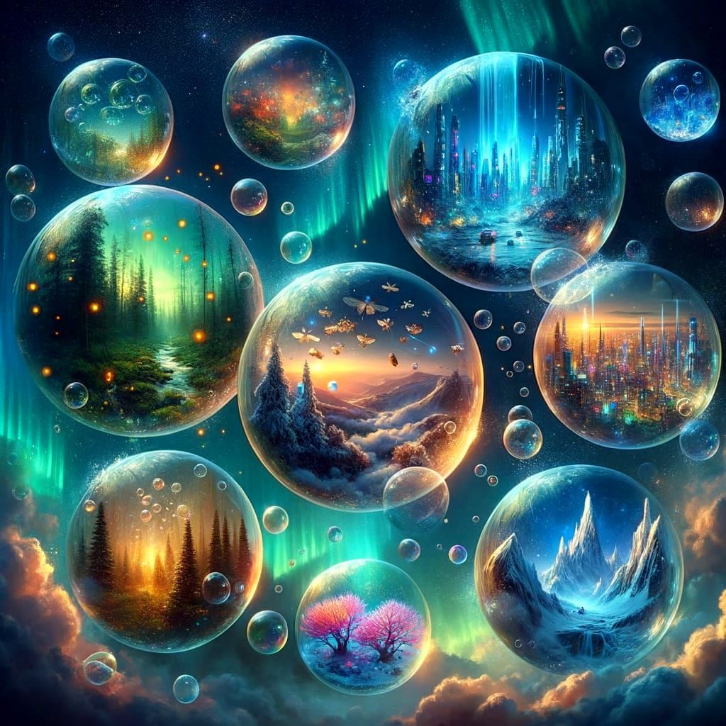Floating Worlds in a Cosmic Dreamscape