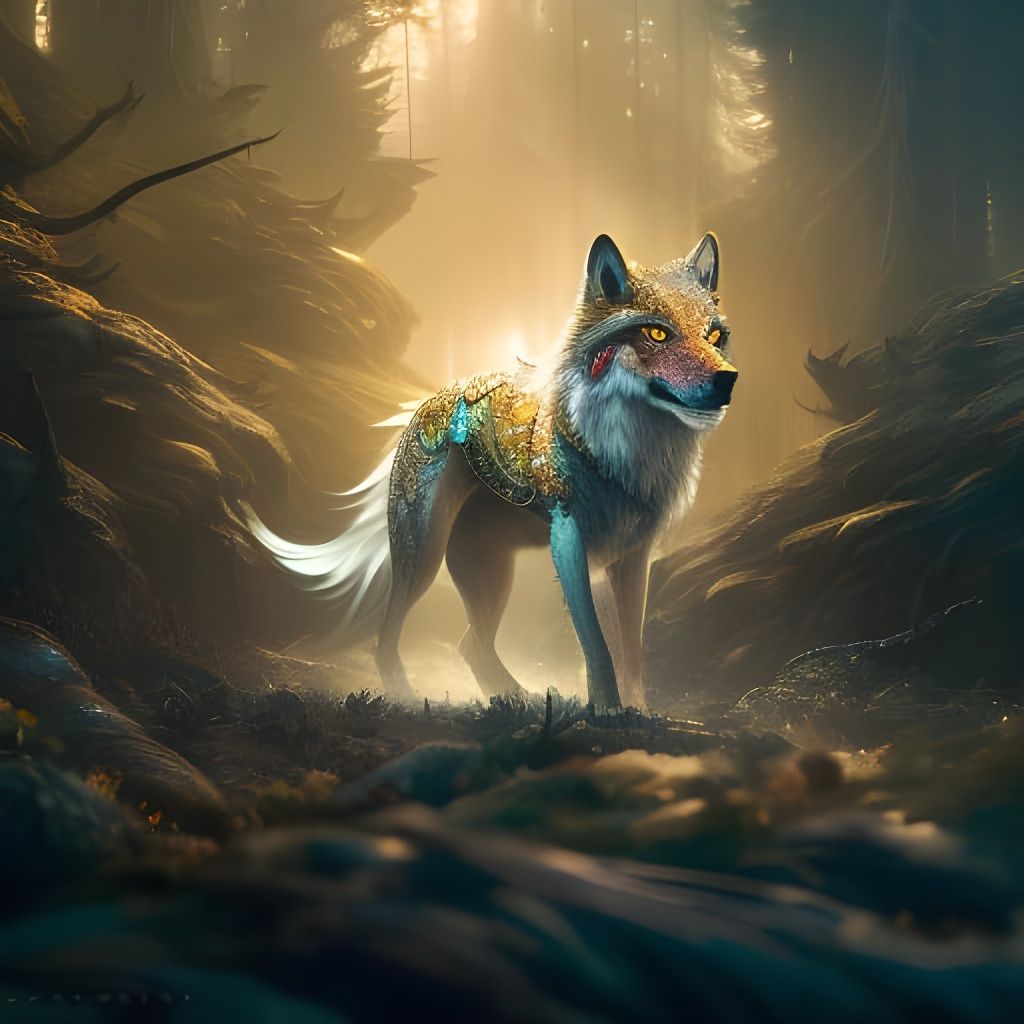 Mystical wolf