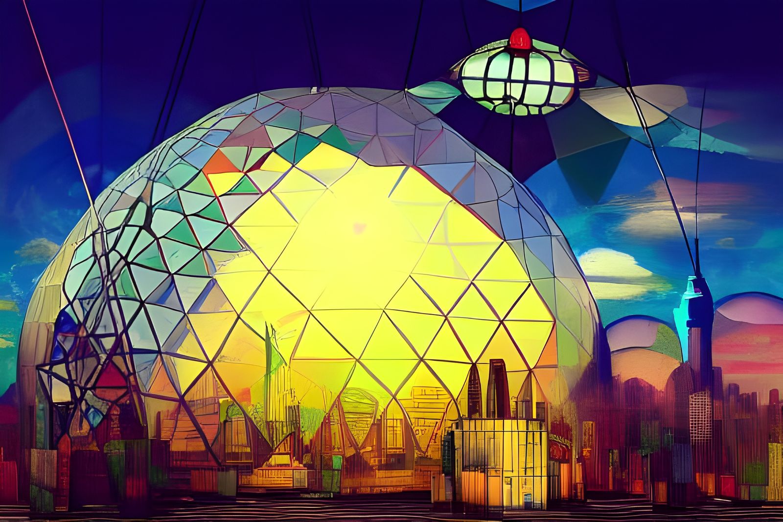 New York City Under Stained Glass Dome
