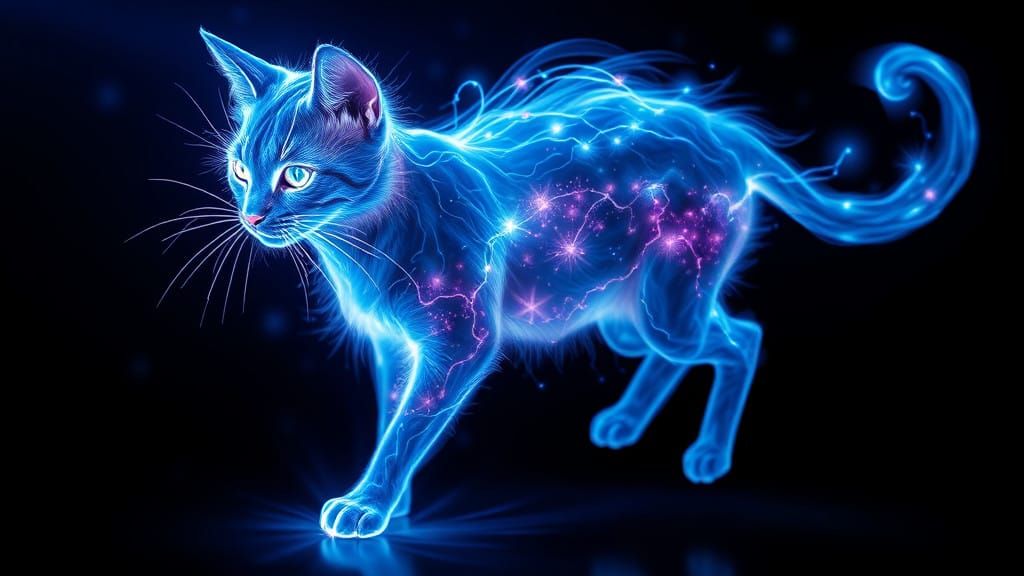 plasma cat blue..