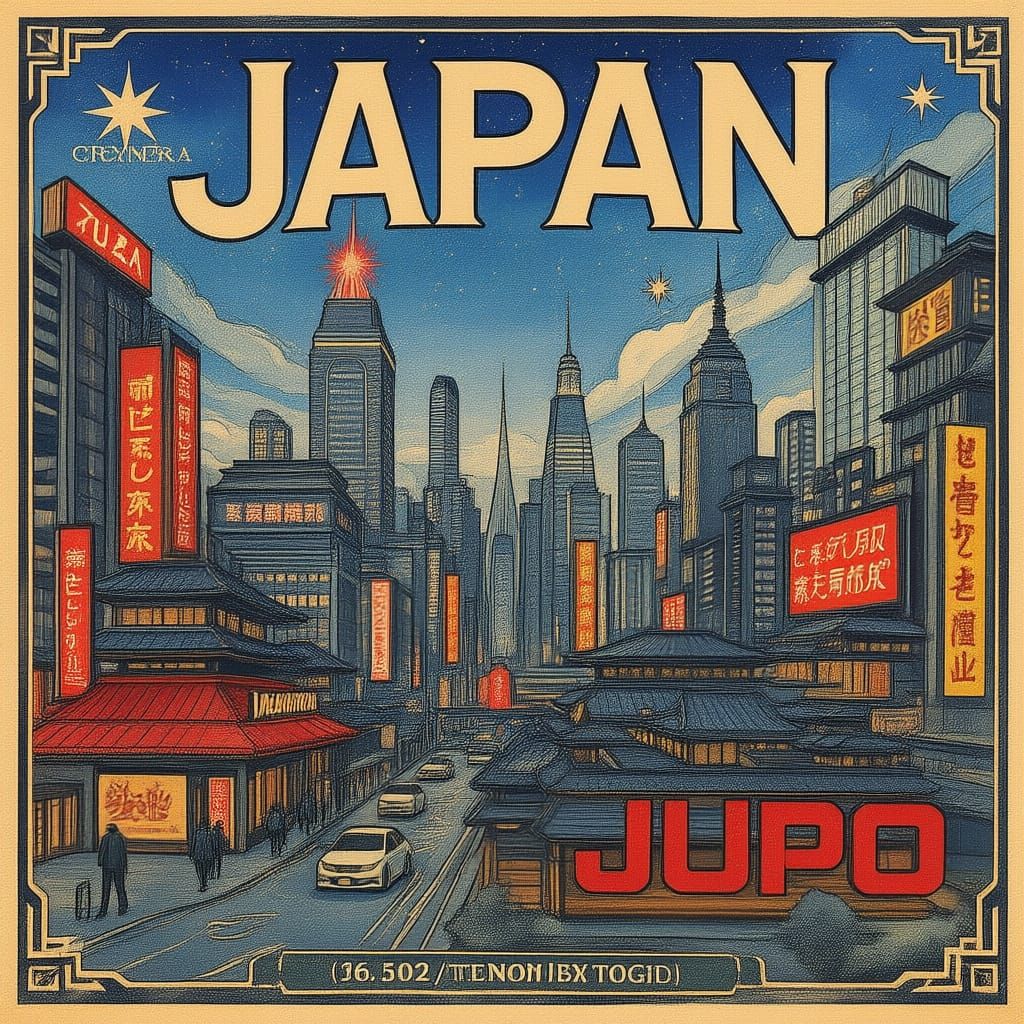 Japan Montage: Ancient Traditions to Futuristic Cityscapes