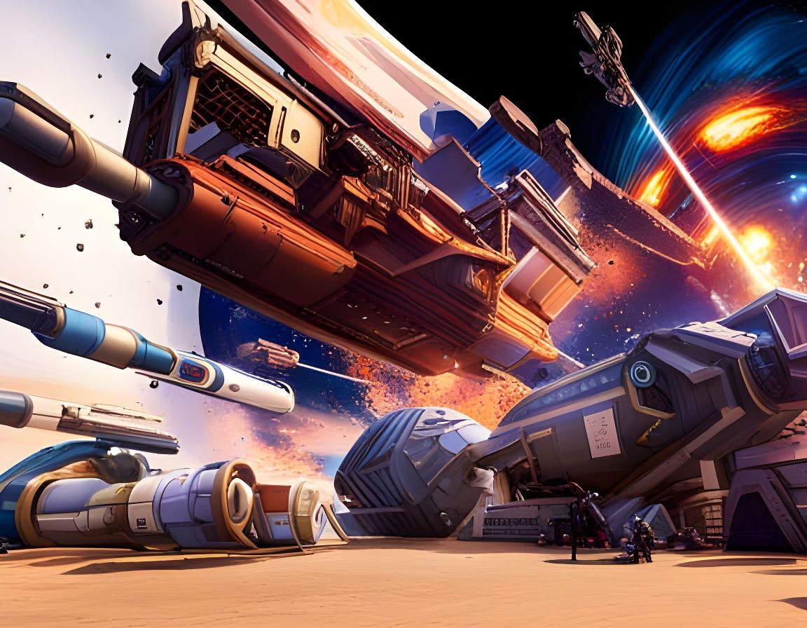 Hyperrealistic Worlds Collide Splash Art